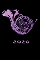 Terminkalender 2020: Musiker Terminkalender und Tagesplaner ca DIN A5 farbig 376 Seiten 1 Seite pro Tag Waldhorn French Horn 1674550227 Book Cover