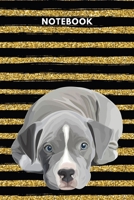 Notebook: Realistic Pitbull Blank Lined Journal To Write In For Notes, Ideas, Diary, To-Do Lists, Notepad - Pitbull Gifts For Pitbull Owner And Pitbull Lovers - Best Gifts For Women, Men, Teen & Kids 1675078858 Book Cover