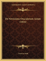 De Novissima Oraculorum Aetate... 1247822354 Book Cover