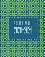 5 Year Planner 2020-2024: 60 Month Calendar - Five Year Monthly Planner / Diary Journal - Multi Year Schedule Organizer - Agenda Notebook - Green Cover. 1695633342 Book Cover