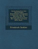 Beschreibung Eines Sehr Merkw�rdigen Neuentdeckten Griechischen Grabmals Bei Cum� Mit Drei Basreliefs �ber Die Bacchische Mysterien-Feier: Mit 3 Kupfern Und Einem Blatte Musik... 124997030X Book Cover