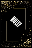 MOLLY (6x9 Journal): Lined Writing Notebook with Personalized Name, 110 Pages: MOLLY Unique personalized planner Gift for MOLLY Golden Journal, Thoughtful Cool Present for MOLLY ( MOLLY notebook): Jou 1661561160 Book Cover