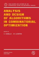 Analysis and Design of Algorithms in Combinatorial Optimization 3211816267 Book Cover