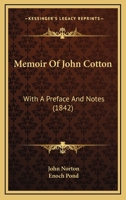 Memoir of John Cotton 1437041221 Book Cover
