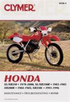 Honda: XL/XR 250, 1978-2000; XL/XR350R, 1983-1985; XR200R, 1984-1985; XR250L, 1991-1996 Service, Repair,Maintenance 0892878215 Book Cover