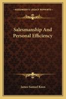 Salesmanship and Business Efficiency B000868YCW Book Cover