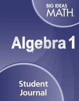 Big Ideas Math Algebra 1: Student Journal 1608408523 Book Cover