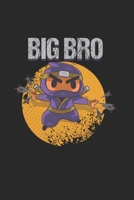 Big Bro: Cool Animated Ninja Design Notebook Composition Book Novelty Gift (6x9) Lined Notebook to write in 1674386818 Book Cover