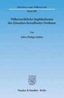 Volkerrechtliche Implikationen Des Einsatzes Bewaffneter Drohnen 3428145089 Book Cover