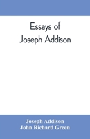Essays of Joseph Addison 1410212645 Book Cover