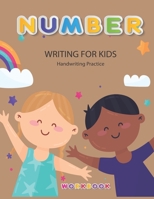 Number Writing for kids: Handwriting Practice Book For Kids Writing Page and Coloring Book: Numbers 1-10: For Preschool, Kindergarten, and Kids Ages 3+:8.5x11: 50 pages: Boy and Girl Cover B08FP2BSH5 Book Cover