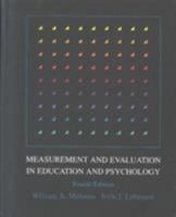 Measurement and Evaluation in Education and Psychology 0030304075 Book Cover
