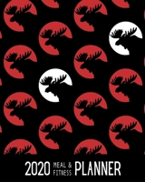 2020 Meal & Fitness Planner: and Calendar - Red Black White Mousse - Elk - 2020 Health Tracker - Personal Diary - Keep All Appointments In One Place - Plenty Of Space For Each Day, 12 Months, 52 Weeks 1704070767 Book Cover