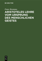 Aristoteles Lehre Vom Ursprung Des Menschlichen Geistes 1019313927 Book Cover