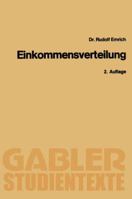 Theorie Der Einkommensverteilung 3409021922 Book Cover