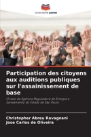 Participation des citoyens aux auditions publiques sur l'assainissement de base 6207334973 Book Cover