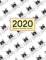 2020 Planner Weekly & Monthly 8.5x11 Inch: Dogs Love Bone One Year Weekly and Monthly Planner ] Calendar Views 1698890168 Book Cover