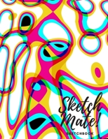 Sketch Mate! Sketchbook: 8.5” x 11”, 100 Blank Page Sketchbook for Sketching, Painting, Drawing, Doodling, Writing and Creative Art 1694871258 Book Cover