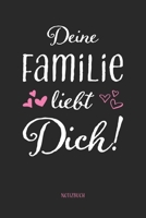 Deine Familie liebt Dich! Notizbuch: A5 Softcover mit 110 Seiten Dot Grid Punktraster, Inhaltsverzeichnis, Seitenzahlen I Eine Liebeserkl�rung f�r Eltern, V�ter, M�tter, S�hne, T�chter und Familien al 169903446X Book Cover