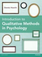 Introduction to Qualitative Methods in Psychology 0273770063 Book Cover