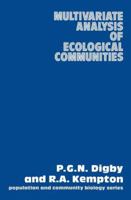 Multivariate Analysis of Ecological Communities 9401079099 Book Cover