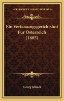 Ein Verfassungsgerichtshof F�r �sterreich 1168332591 Book Cover