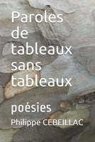 Paroles de tableaux sans tableaux: poésies B08PXK13WV Book Cover