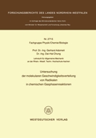 Untersuchung der molekularen Geschwindigkeitsverteilung von Radikalen in chemischen Gasphasenreaktionen 3531027158 Book Cover