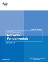 CCNA Exploration Course Booklet: Network Fundamentals Version 4.0 1587132435 Book Cover