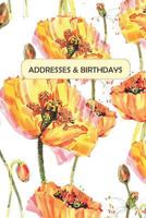 Addresses & Birthdays: Watercolor Yellow Poppies 1793995176 Book Cover