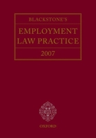 Blackstone's Employment Law Practice 2007 0199216738 Book Cover