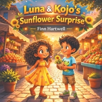 Luna & Kojo's Sunflower Surprise: A Heartwarming Story About Patience, Friendship, and Growing Together for Children Ages 3-5 B0GR5PH985 Book Cover