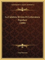 La Calabria Rivista Di Letteratura Popolare (1890) 1160129118 Book Cover