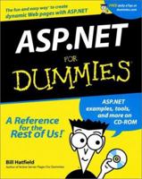 ASP.NET for Dummies 0764508660 Book Cover
