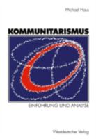 Kommunitarismus: Einfuhrung Und Analyse B00EZ0UD26 Book Cover