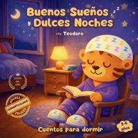 Buenos Sueños y Dulces Noches con Teodoro: Cuentos para dormir. Cuentos infantiles 2 a 6 años sobre valores. Colección de cuentos tiernos, cortos y rimados de buenas noches (Spanish Edition) B0GPHXRZF6 Book Cover
