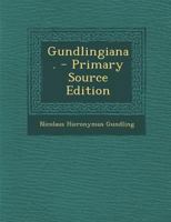 Gundlingiana. 0274651572 Book Cover