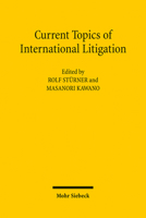 Current Topics of International Litigation 3161499727 Book Cover