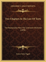 Two Chapters in the Law of Torts 1240146450 Book Cover