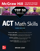 Top 50 ACT Math Skills, Third Edition 126427484X Book Cover