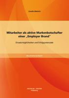 Mitarbeiter ALS Aktive Markenbotschafter Einer Employer Brand" 3956841646 Book Cover