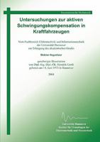 Untersuchungen zur aktiven Schwingungskompensation in Kraftfahrzeugen 3833424354 Book Cover