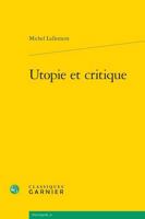 Utopie Et Critique (French Edition) 2406187438 Book Cover