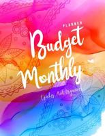 Monthly Budget Planner: Weekly & Monthly Expense Tracker Organizer, Budget Planner and Financial Planner Workbook ( Bill Tracker, Expense Tracker, Home Budget Book / Extra Large ) Pink Blue Water Colo 1987416236 Book Cover