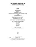 Transportation worker identification cards 165350773X Book Cover