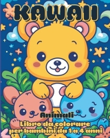 Kawaii Animali - Libro da Colorare per bambini da 1 a 4 anni: Il mio primo libro da colorare animali B0CTPFXMCK Book Cover