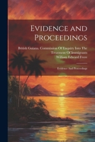 Evidence and Proceedings: Evidence And Proceedings 1021490172 Book Cover