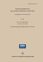 Die Entwicklung Des Weltluftverkehrs Bis 1957/58 3663040844 Book Cover