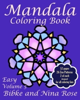 Mandala Coloring Book Easy Volume 5: Zen Patterns for Creative Coloring B09K281WBJ Book Cover