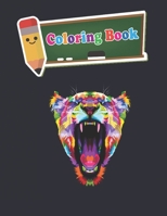 Coloring Book: 100 Animals for Stress Relieving Designs Animals, Flowers, Patterns And So Much More For Adults and kids - 8 x10 inche B089LCF141 Book Cover